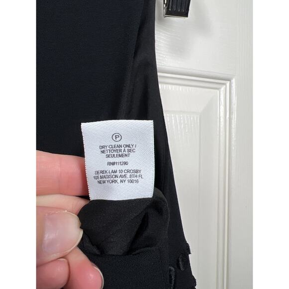 New Derek Lam 10 CROSBY Lace Up Embroidered Grommet Tank Dress Black 2 / XS - Picture 8 of 10